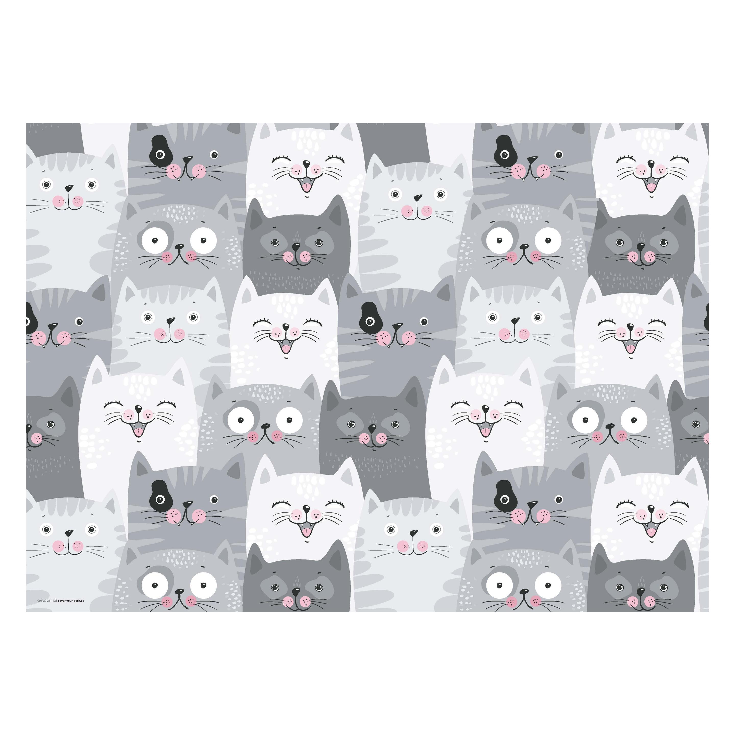 CoverYourDesk Schreibtischunterlage Katzen-Konferenz (21557319)