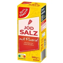 Gut & Günstig Jodsalz mit Fluorid 500g