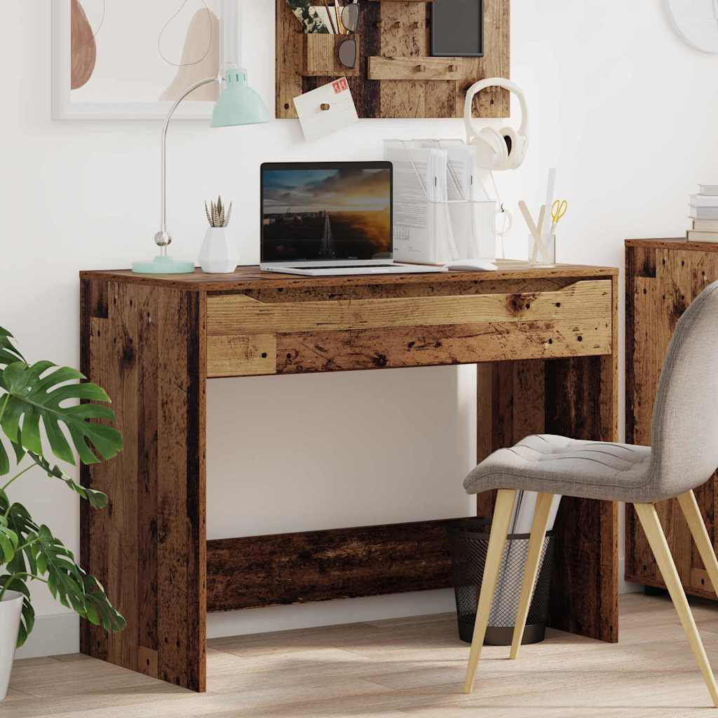 Ebern Designs Writing Desk Old Wood 78cm H X 100cm W X 50cm D