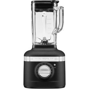 KitchenAid Standmixer Artisan K400, 5KSB4026EBK, Glasbehälter, 1200 Watt, 1,4 Liter, gusseisen schwarz