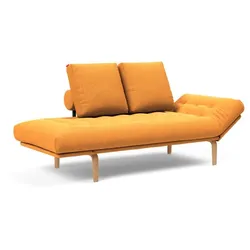 INNOVATION LIVING Schlafsofa Rollo Bow Stoff Ochre