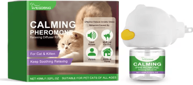 Inspire Picks CalmWhis Cat Calming Diffuser Plug In Pheromone Relaxant For Stress Relief 1 Set