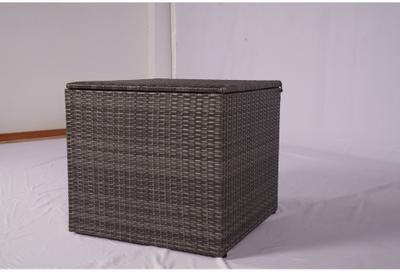 Abrihome "27.6"" Outdor Rattan Storage Box with Waterproof Inner Liner"