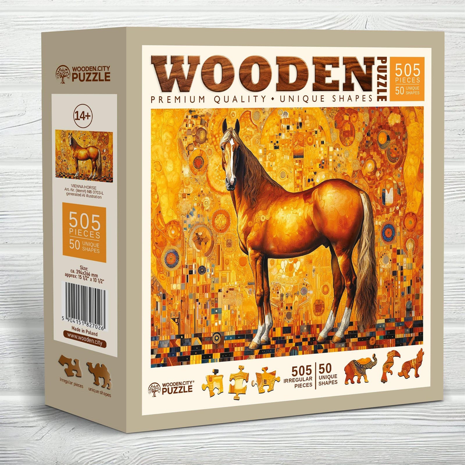 Wooden City Houten puzzel Wiener Paard 505 stukjes