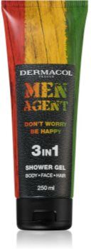 Dermacol Men Agent Don´t Worry Be Happy gel de duche 3 em 1 250 ml. Men Agent Don´t Worry Be Happy