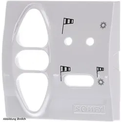 Somfy Abdeckplatte kompl. Uno IB inteoweiß matt 9012392