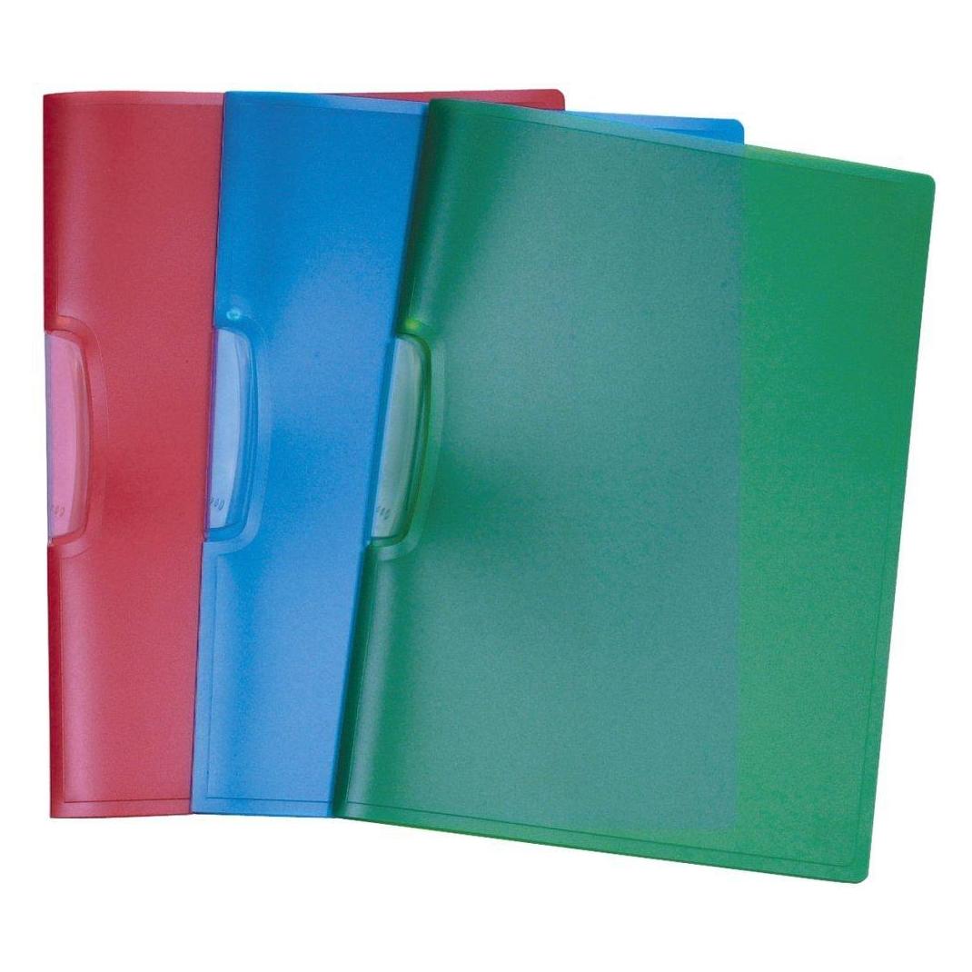 Q-Connect Klemmhefter A4 transluzent rot (A4) (KF02135)