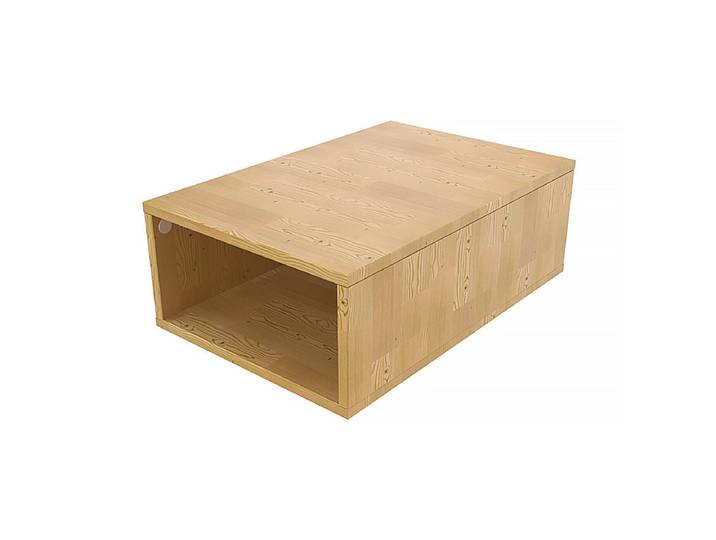 Cube de rangement bois 75x50 cm Miel