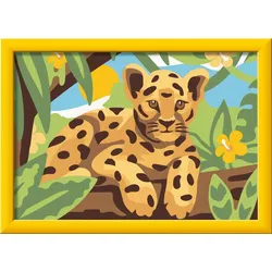 Ravensburger CreArt, Malen nach Zahlen Kinder - Baby Leopard