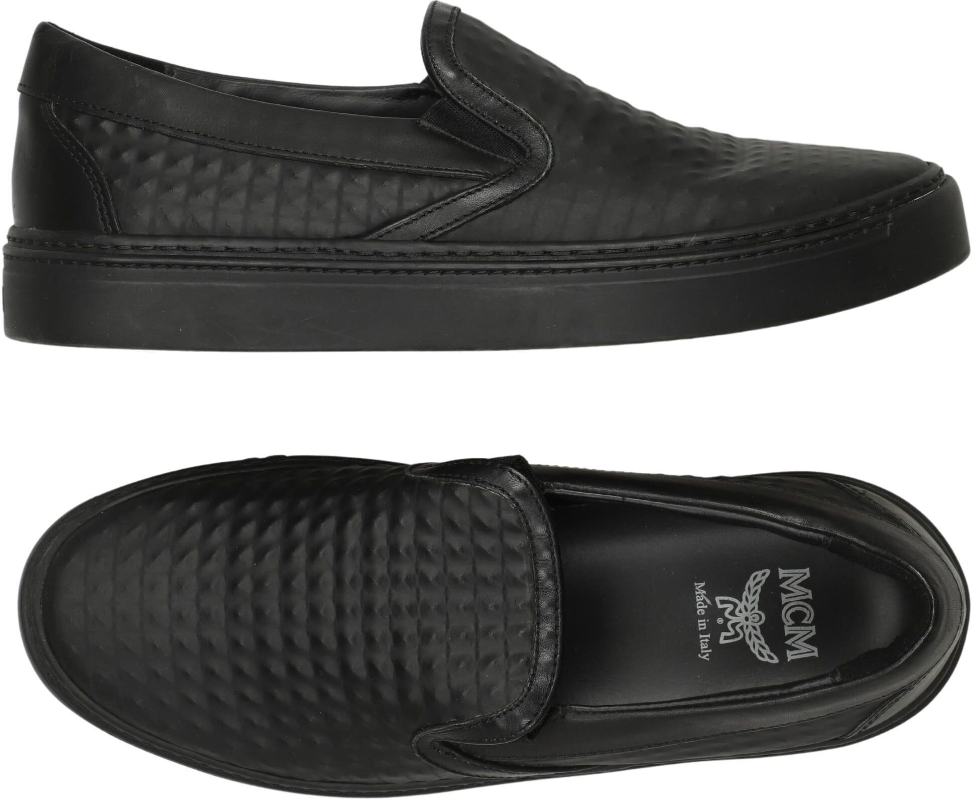 MCM Damen Halbschuh, Schwarz, Gr. EU 36, Leder - Second Hand