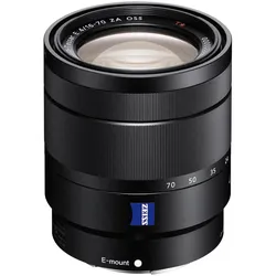 Sony E 16-70mm f4 ZA OSS Zeiss Vario-Tessar T E-Mount (Sony E, APS-C / DX), Objektiv, Schwarz