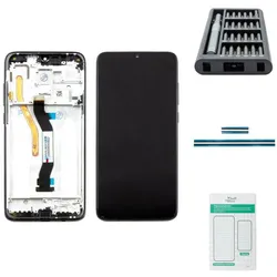 Redmi Note 8 Pro Display (mit Rahmen) schwarz - Premium-Set