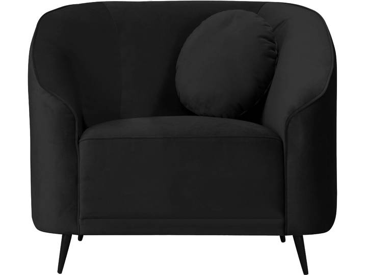 Sessel HOME AFFAIRE Ashly , schwarz, B:100cm H:81cm T:80cm, 100% Polyester, Sessel, Sessel, in 3 Bezugsvarianten, Bouclé, Samtoptik und Struktur weich.