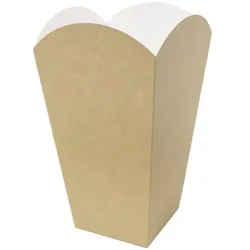 MONOUSO - Medium Popcorn Box Kraft 90g 7,8x10,5x18cm (350 Stück)