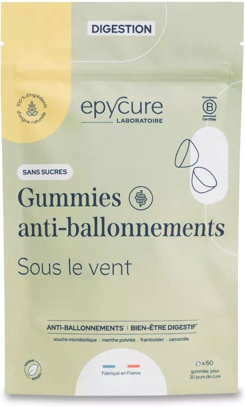 Epycure - Zuckerfreie Anti-Blähungs-Gummibärchen, 60 Stück