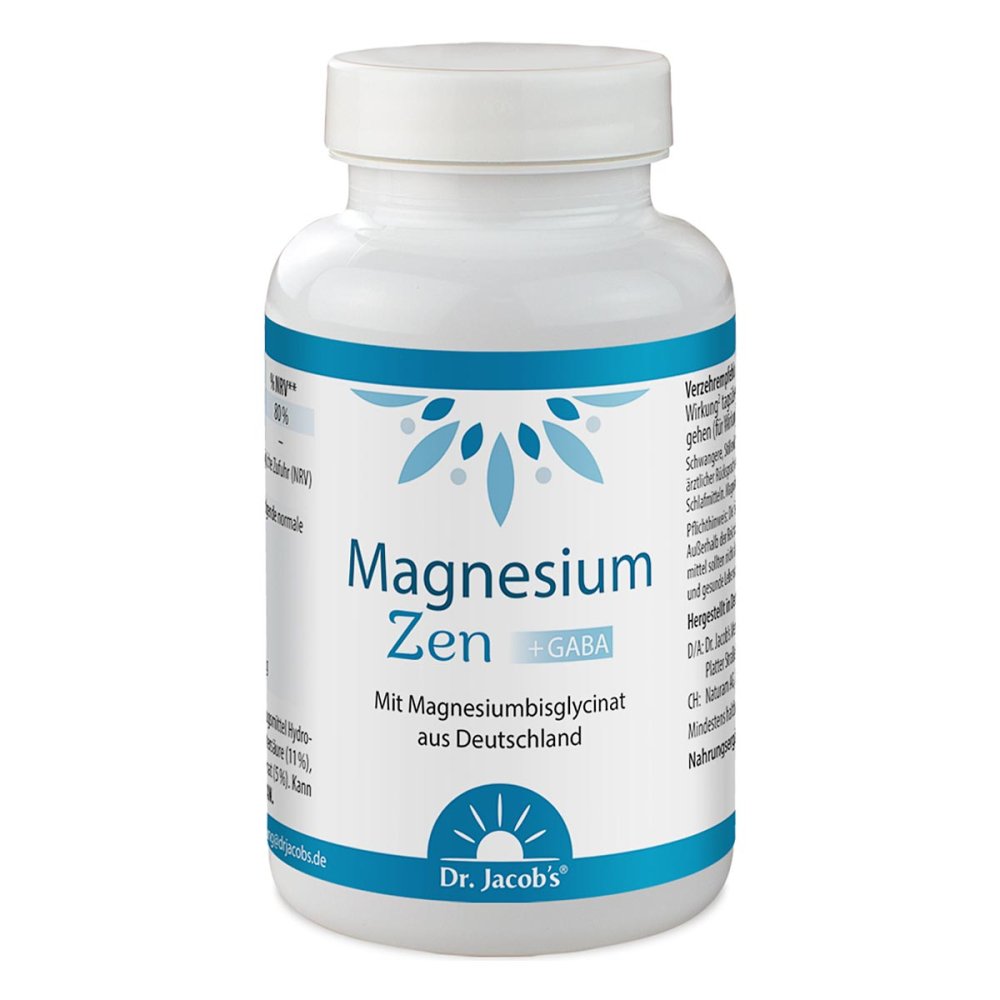 Dr. Jacob's Medical GmbH Dr. Jacob's Magnesium Zen – Magnesiumbisglycinat + GABA Kapseln 20694938