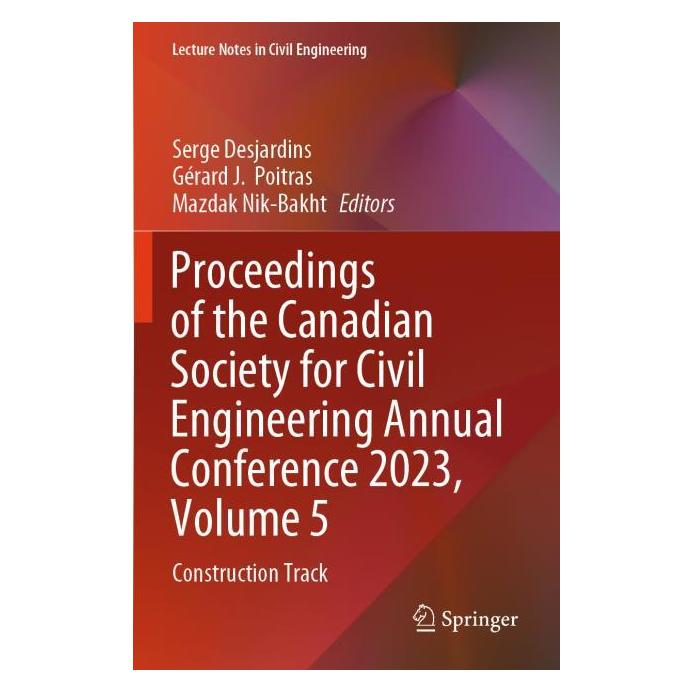 Springer Proceedings of the Canadian Society for (Englisch, Gérard, J Poitras, Mazdak Nik-Bakht) (67762184)