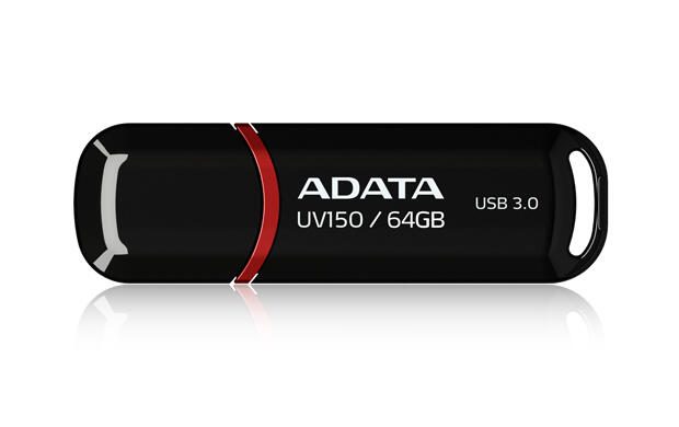 ADATA DashDrive UV150 - USB-Flash-Laufwerk - 64 GB, Schwarz AUV150-64G-RBK