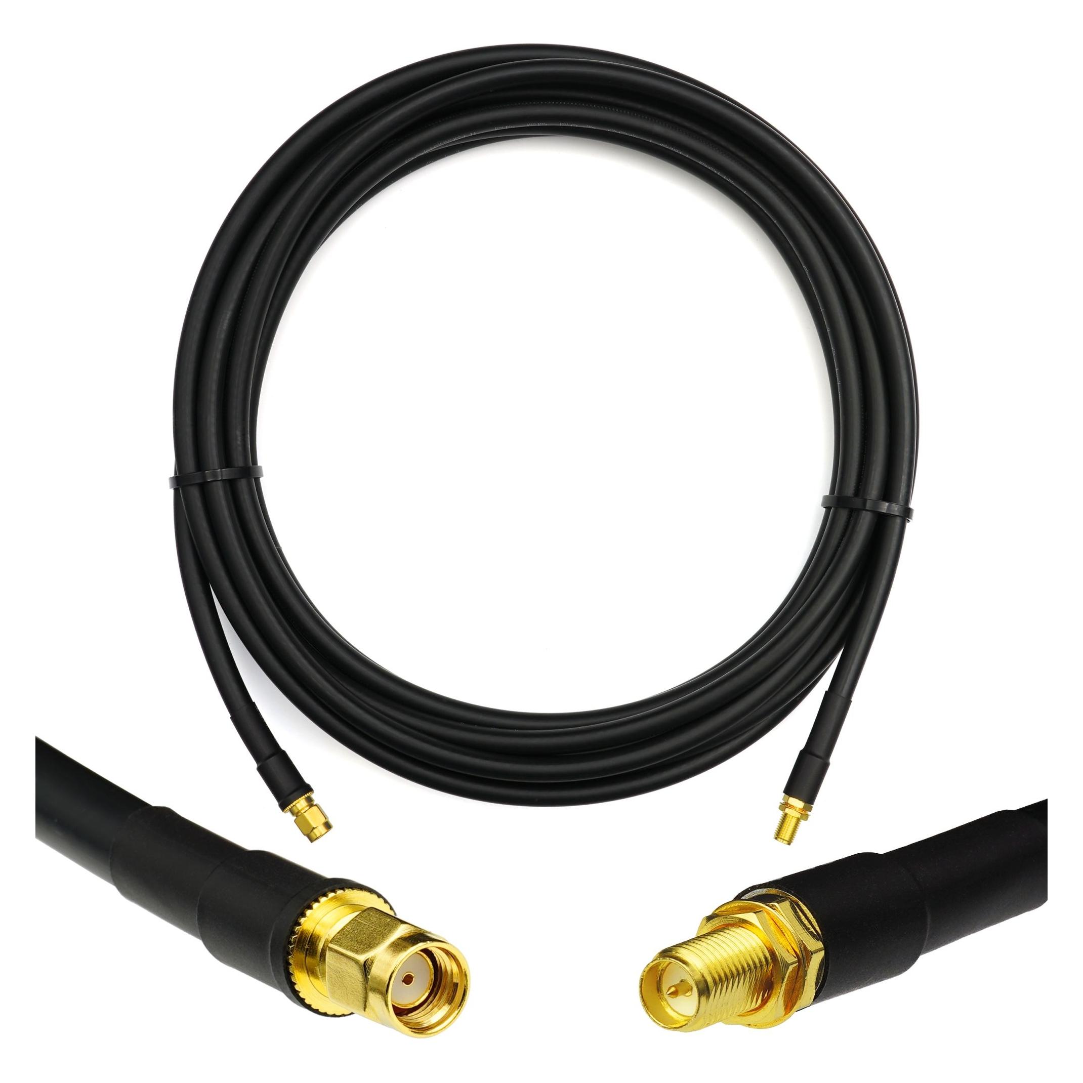 Rangeful RP-SMA Male to RP-SMA Female 1m Coaxial Cable HF300 (LMR300 equivalent) (HF300-RPSM-RPSF-1)