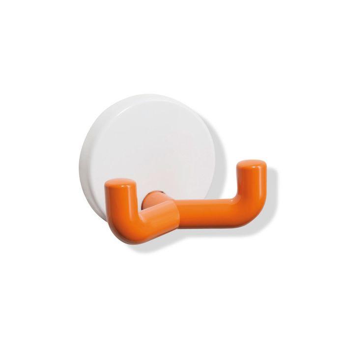 Hewi System 800 K Doppelhaken 800.90.0409124 Rosettenkappe signalweiß, orange, 43,5mm