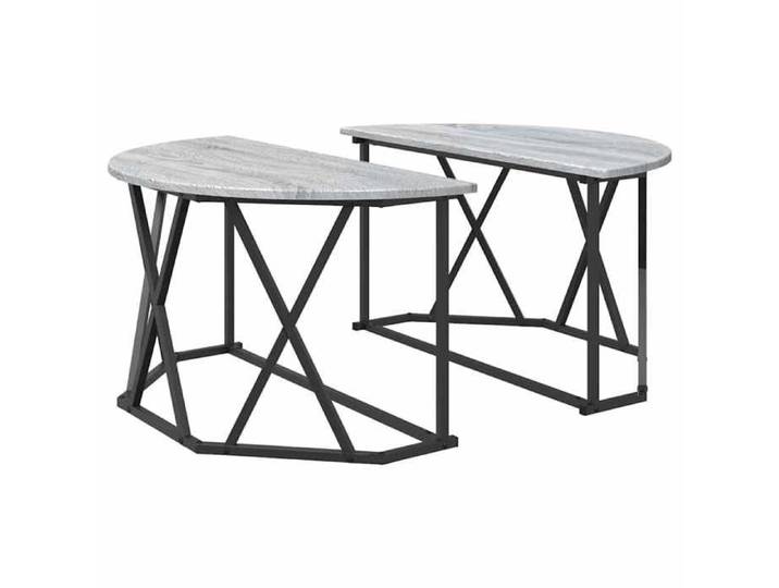 NOUVEAU Table à café - Table de salon - Table basse - Sonoma gris - 80x80x42cm 67854