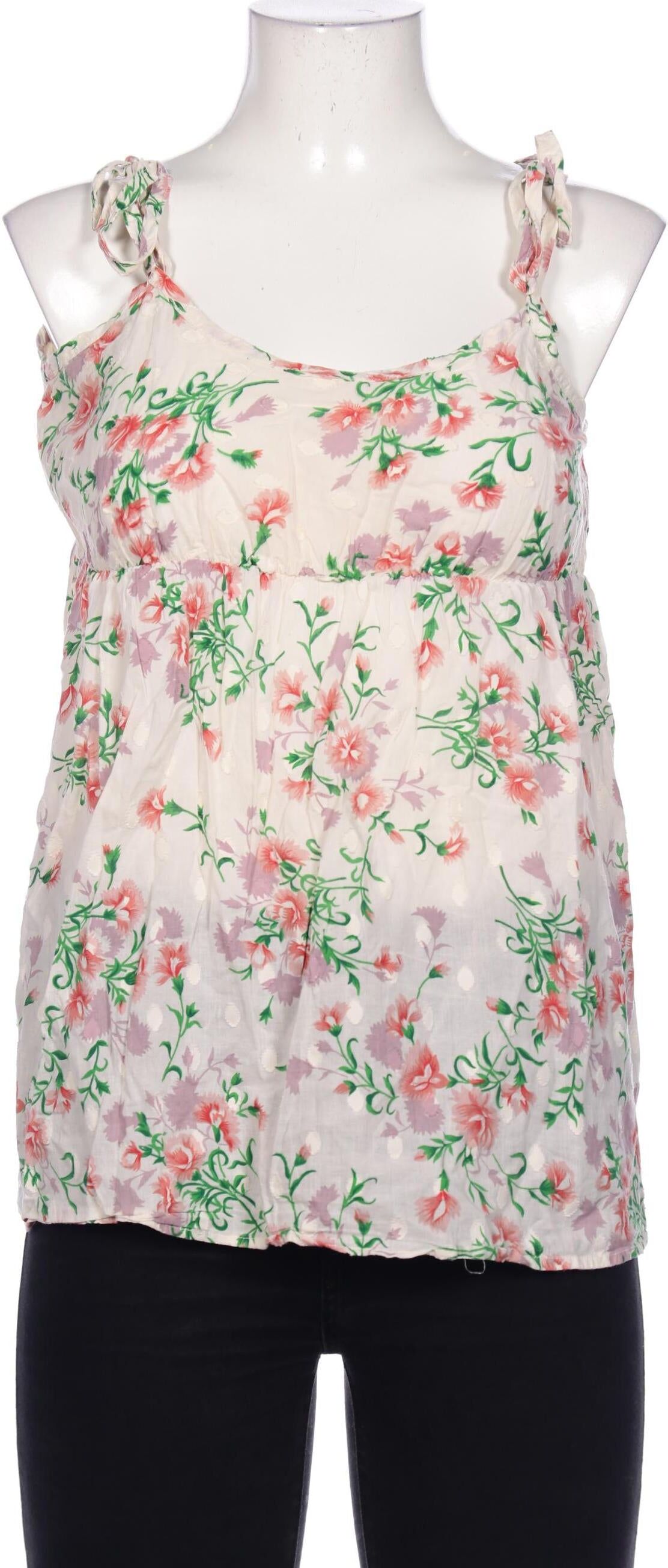 Topshop Damen Top, Mehrfarbig, Gr. EU 40, Baumwolle - Second Hand