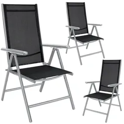 Gartenstuhl Bern 3er-Set Silber
