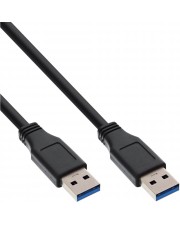 InLine USB 3.0 Kabel A an A schwarz 0,3m Kupfer Schwarz (35203)