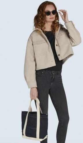 Canvas denim shopper Personalizzate o neutre SG