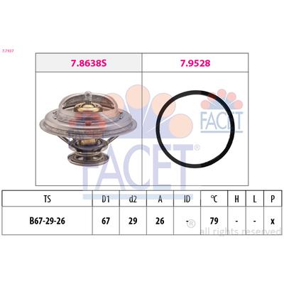 FACET Thermostat, Kühlmittel 77937 für Iveco