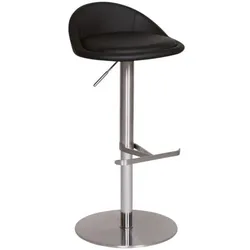 Wohnling Barhocker »WL1.281« bis 110 kg Sitzhöhe 79 cm silber