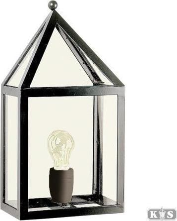 Laren muurlamp zwart KS Verlichting met E27 fitting en LED-optie