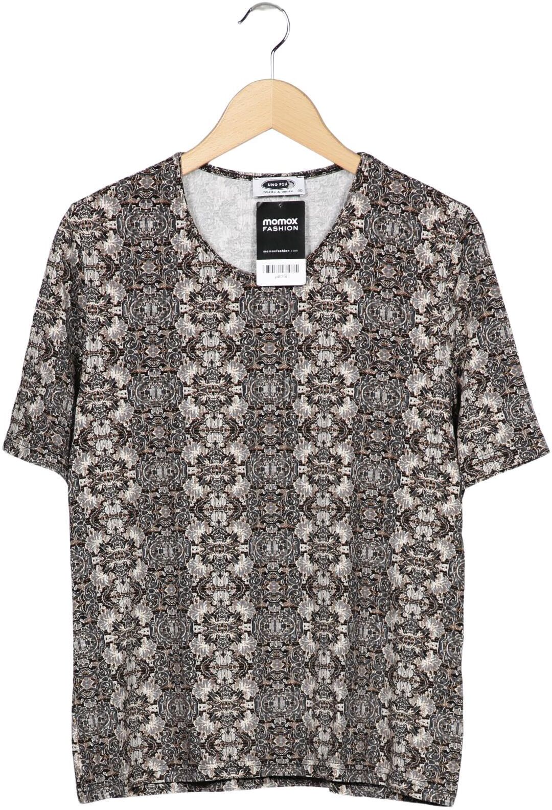 Uno Piu Uno Damen T-Shirt, Mehrfarbig, Gr. EU 40, Viskose / Elasthan - Second Hand