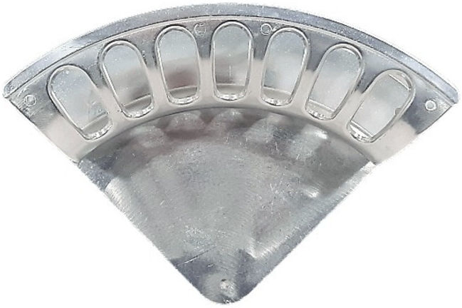 Support mural pour tuyau Forme A Alu Taille 4 I417×P187mm ; MaKeDO (61003)