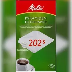4x Melitta Pyramiden-Filterpapier 202s, Inhalt: 100 Stück je Packung.