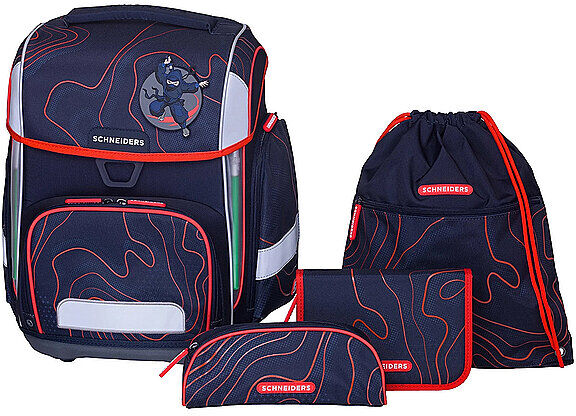 SCHNEIDERS Schultaschen Set Ergolite 9tlg Ninja Revenge EG