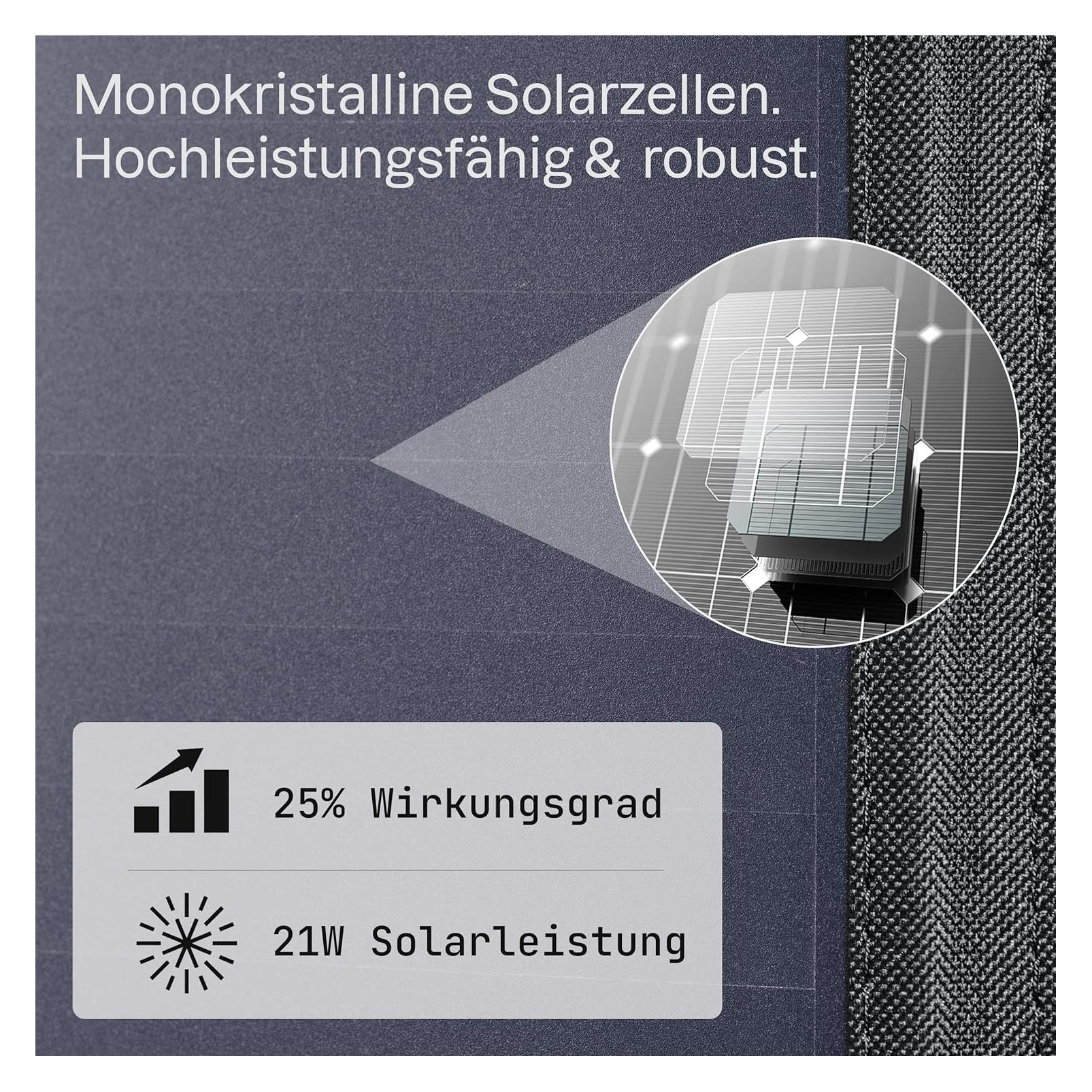 Roboparts Solar-USB-Ladegerät (21 W) (B0BS1NXNVJ)