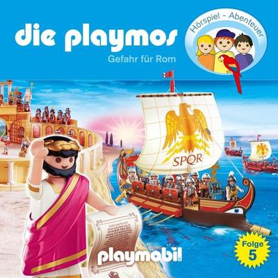 Die Playmos - Das Original Playmobil Hörspiel, Folge 5: Gefahr für Rom - Simon X. Rost,Florian Fickel, Audio, 4260229662762