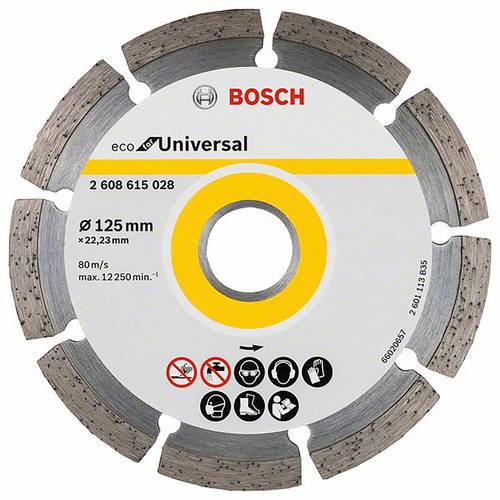 Bosch Accessories 2608615028 2608615028 Diamanttrennscheibe 125mm Beton, Ziegel, Kalkstein, Dachziegel