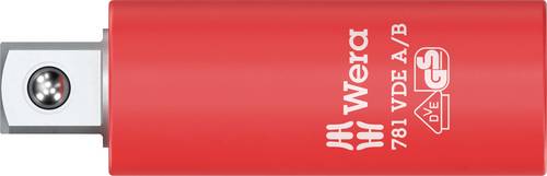 Wera 781 A/B VDE 05024690001 Steckschlüssel-Adapter isoliert, mechanische Verriegelung 1/4" (6.3 mm)