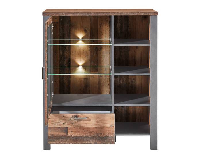 Innostyle Cardiff Highboard Used Style Optik Dark