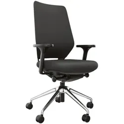 fm Büromöbel Bürostuhl »Asiento« mit Armlehnen Komfort schwarz