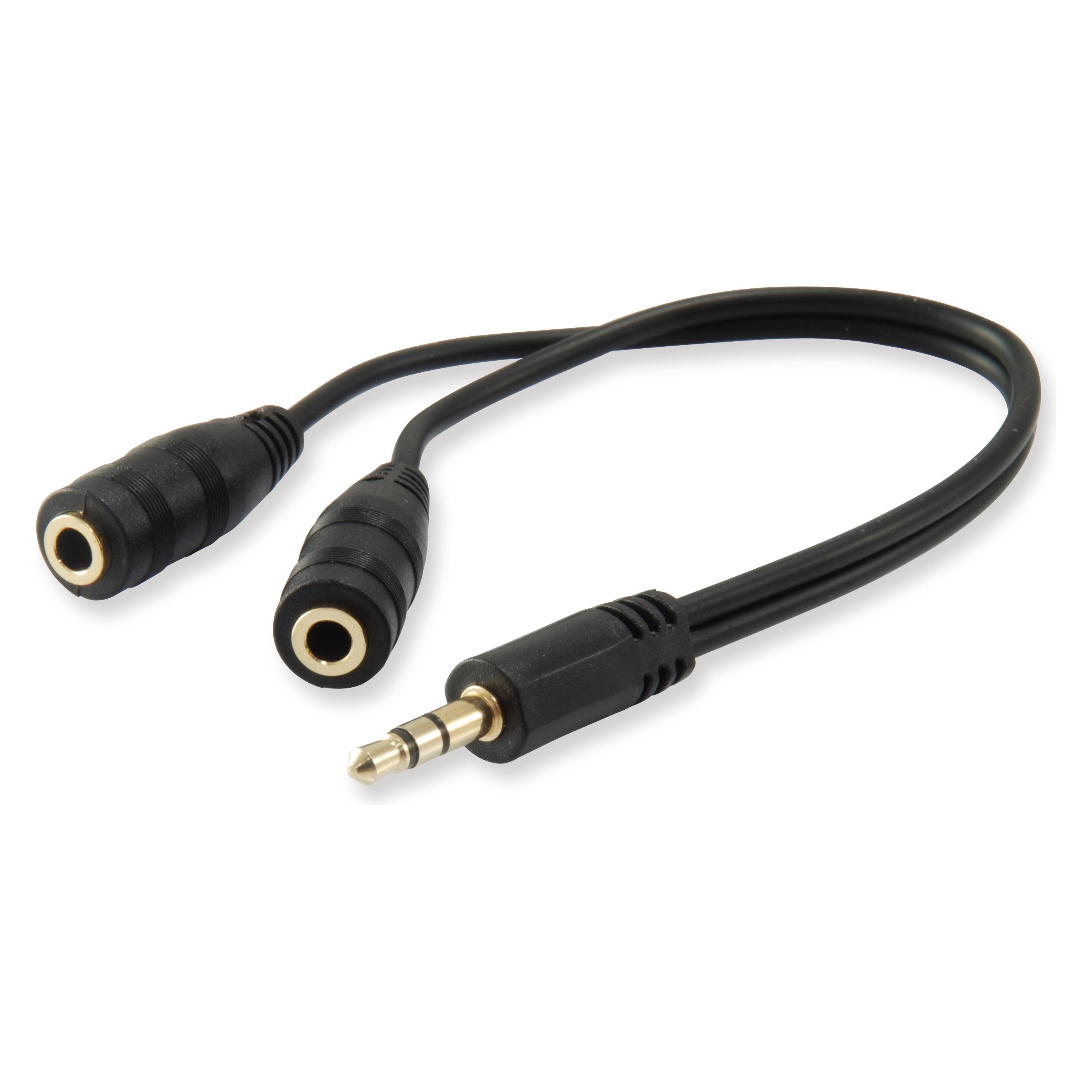 equip 3,5mm Headset Adapter Y-Kabel (Audio Splitter) (147941)