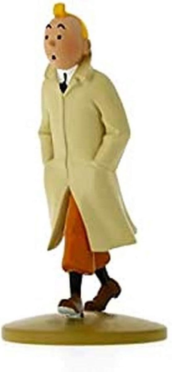 Handbeschilderd Hars Figuur Bruin - Decoratief Verzamelbeeldje voor op Tafel - Hoogte: 12 cm