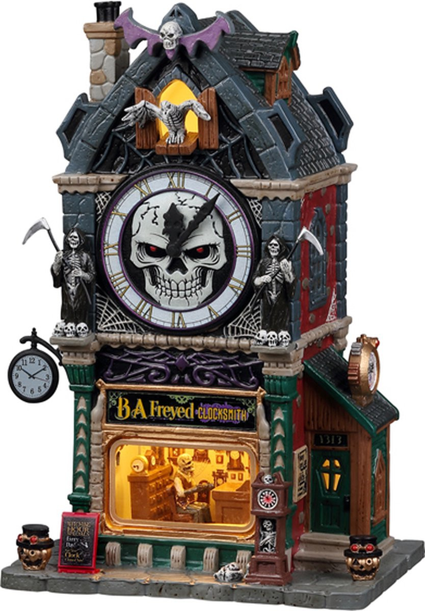 Lemax B.a. Freyed Clocksmith kersthuisje