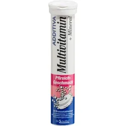ADDITIVA Multivit.+Mineral Pfirsich R Brausetabl. 20 St Brausetabletten