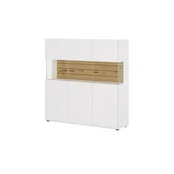 Jette Home Highboard  Como , weiß , Maße (cm): B: 139 H: 139 T: 38.0