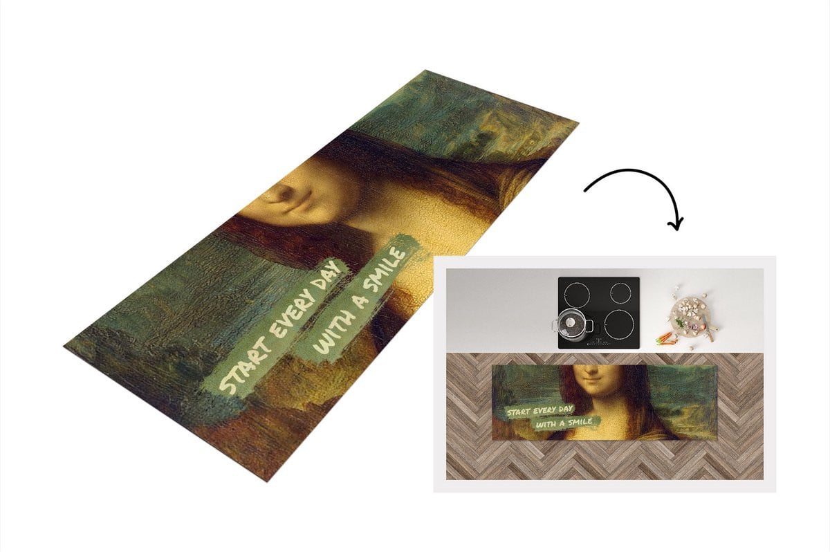 KitchenYeah Keukenloper Vinyl Abstract Rechthoekig