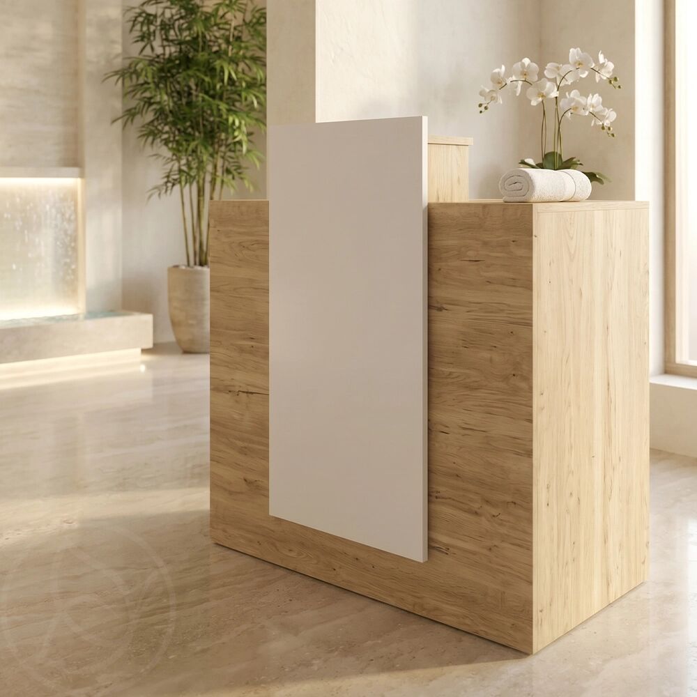 Melcap Banco Cassa Reception per Centro Estetico, Parrucchiere, Barbiere e SPA – Made in Italy
