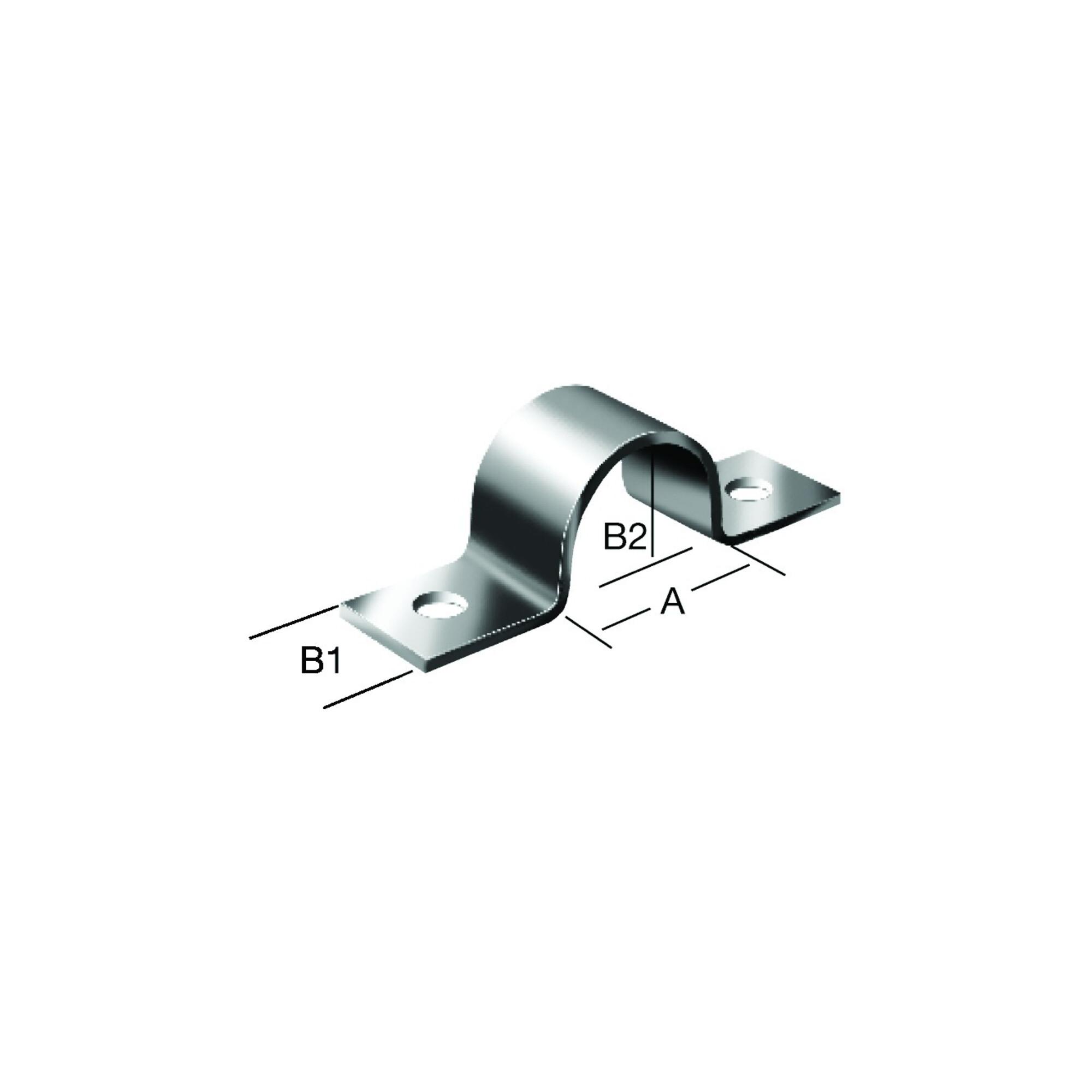 VORMANN Rohrschelle zum Anschrauben 9X15X7 mm Stahl, verzinkt (000168009Z)